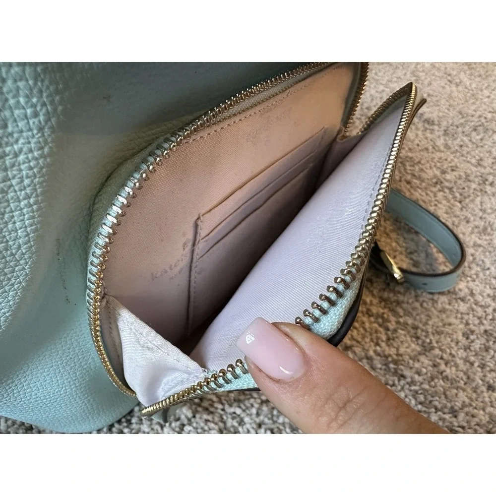 Kate Spade Mint Green Leather Backpack Purse